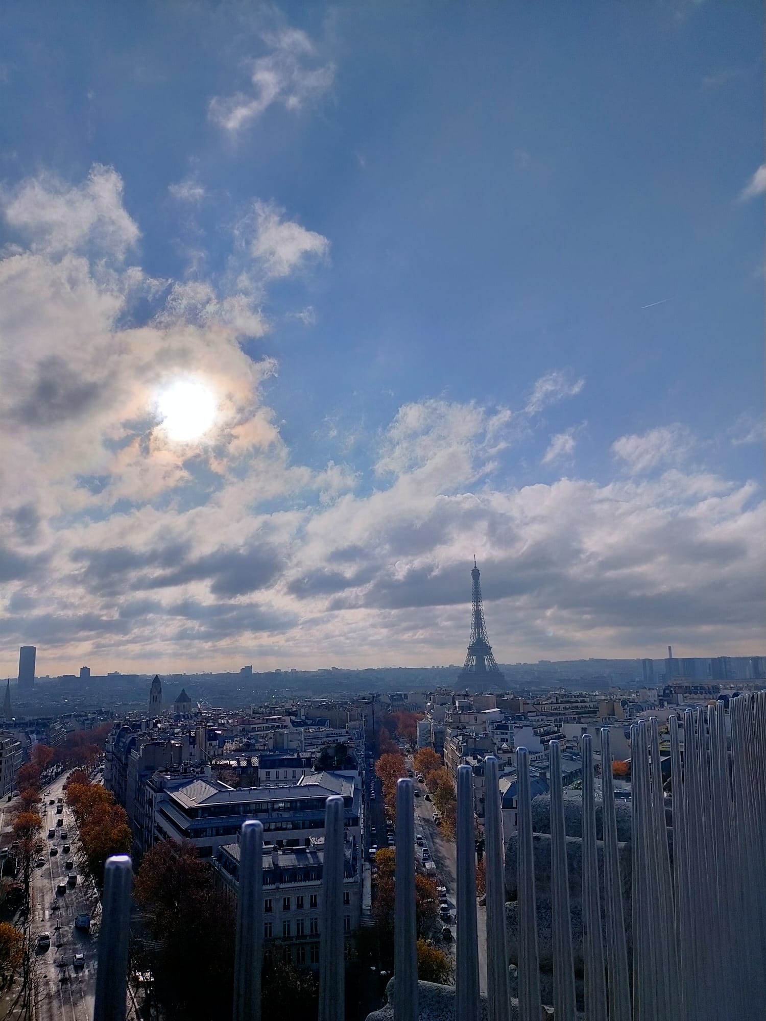 Photo by Alejandro Ramirez G View from top of arc de triomphe