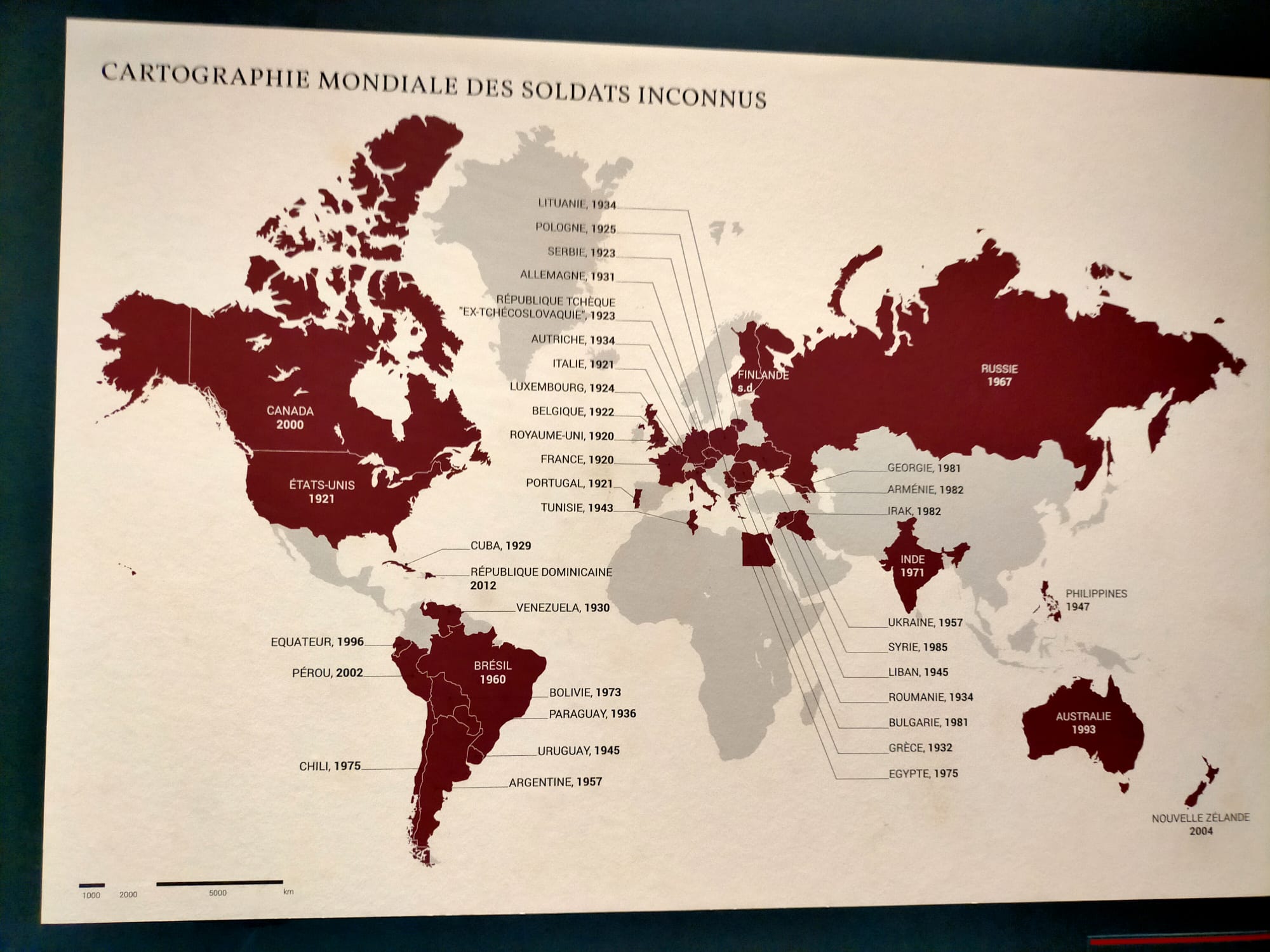Maps of unkonw soldiers